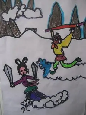 三打白骨精简笔画剧情