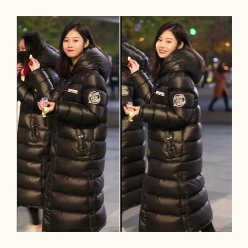 北影羽绒服加厚北电男女校服加长款高端印字艺考明星同款订做定制