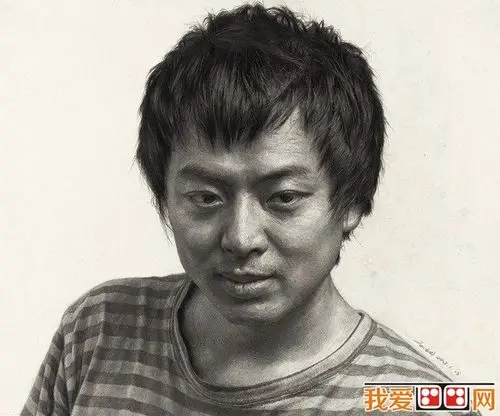 中央美院教师刘斌优秀人物头像素描作品