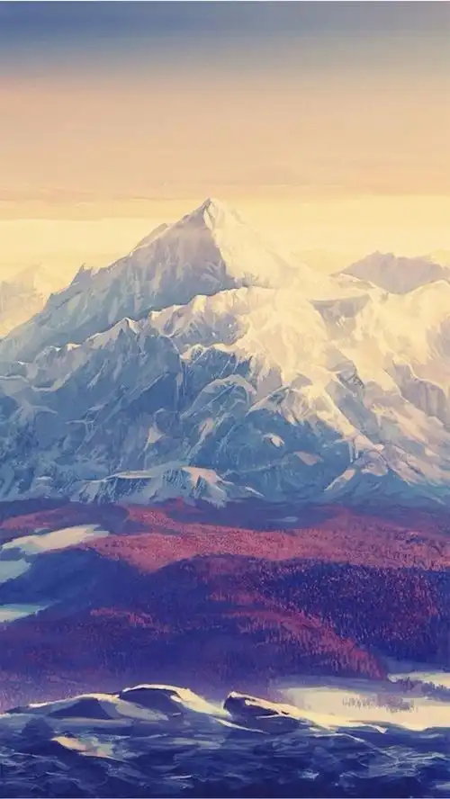 雄伟的山峰h5素材背景