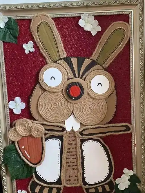 粘贴制作出一幅幅可爱创意画!