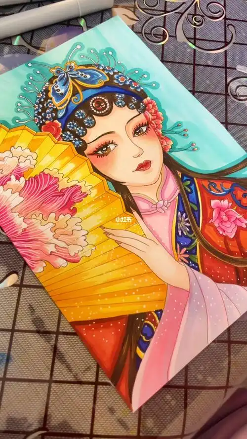 马克笔古风花旦