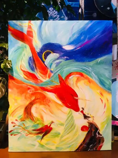 大鱼海棠手绘过程图