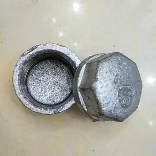 现货批发镀锌管帽内螺纹堵头内丝堵头4分6分寸自来水管管堵铁闷盖