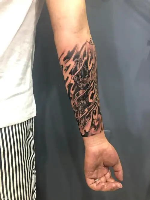 小臂_纹身图案手稿图片_剑艺的纹身作品集