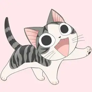 猫咪遛弯_可爱卡通头像图片_扣扣居