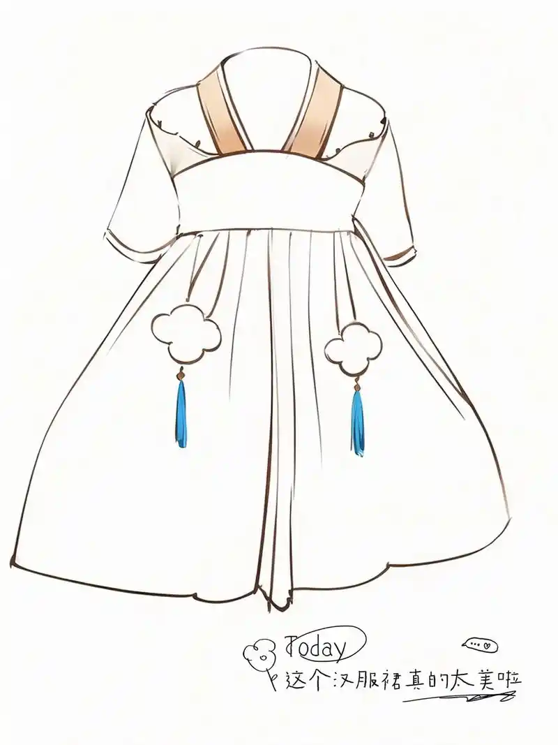 91超仙女童汉服连衣裙,萌娃必备94 78家有可爱