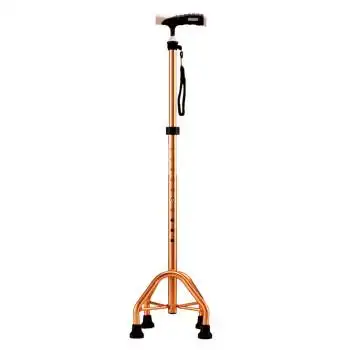 拐杖老年防滑四脚伸缩拐棍老人用铝合金多功能手杖轻便四角爪康复残疾