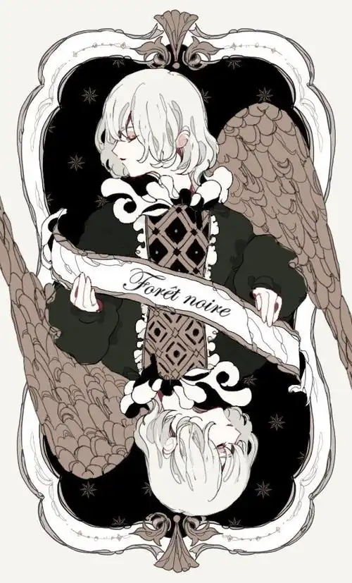 哥特式风格暗黑系的少女插画也会让人怦然心动