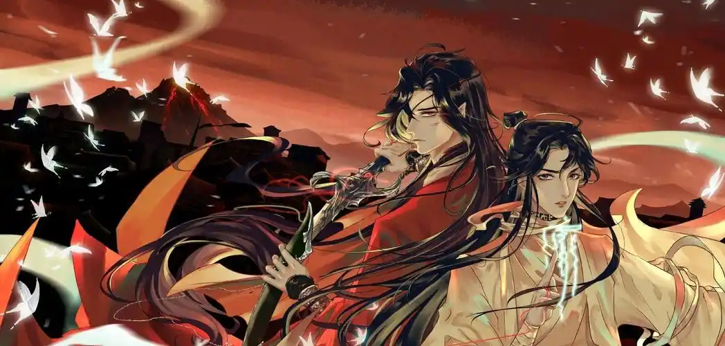 天官赐福精选美图明灯三千花开满城