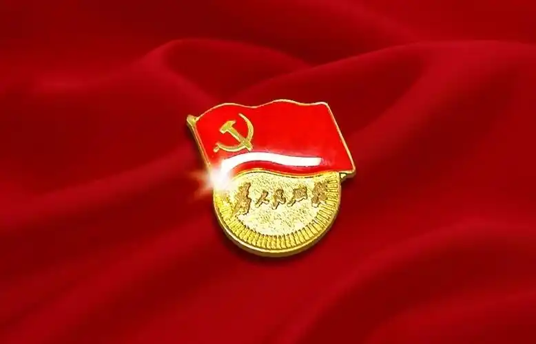 一枚党徽一份初心传承的叮咛大学生预备党员在封控区线上转正