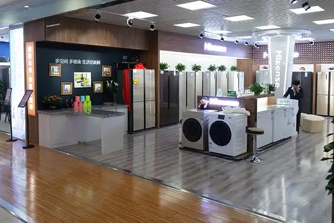 石家庄海信冰箱专卖店设计_河北溢美广告有限公司