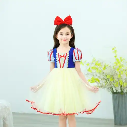 童装女童连衣裙夏款2020儿童白雪公主裙子女童小女孩夏装新款棉短袖