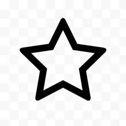 空心五角星的符号