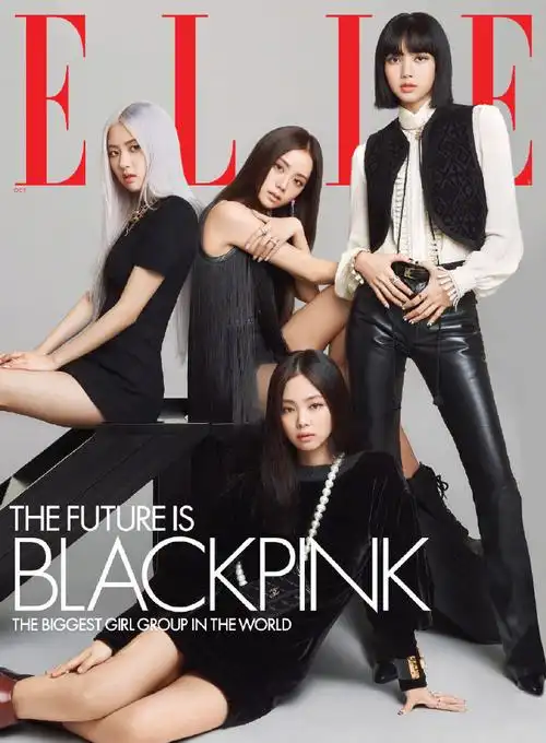 blackpink《elle us》银十封面