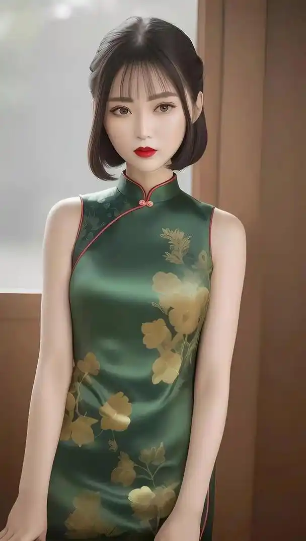 唯美壁纸|旗袍美女|你这么温柔,你走两步,风都变甜了