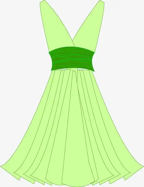 绿色连衣裙