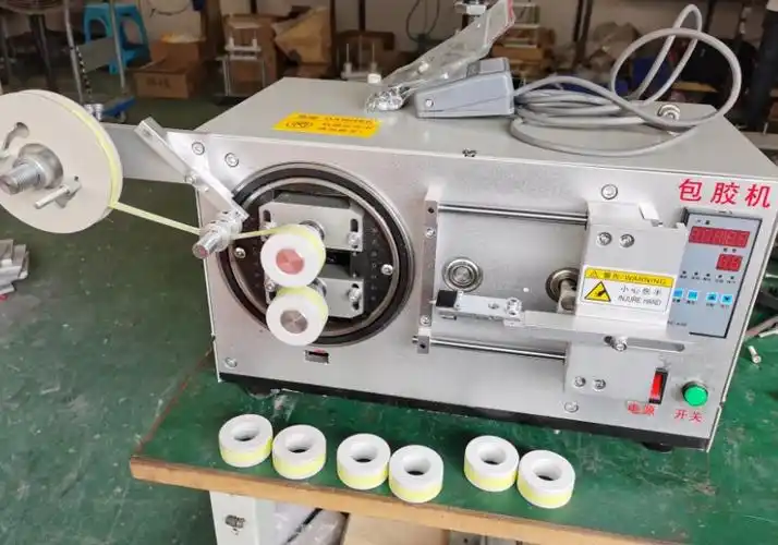 圆形磁芯自动包膜机包胶带机各种变压器产品磁芯自动包胶机1948