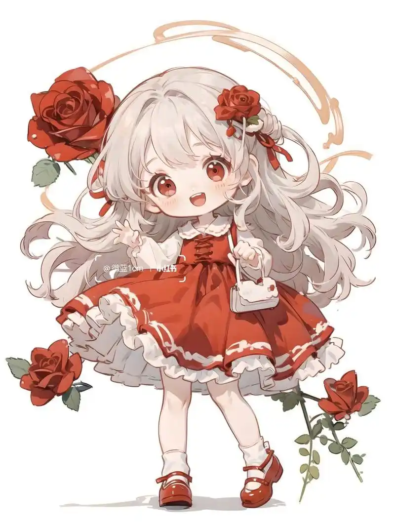 q版可爱卡通女孩 q版可爱卡通女孩～#画画的日常# #头像约稿##卡通