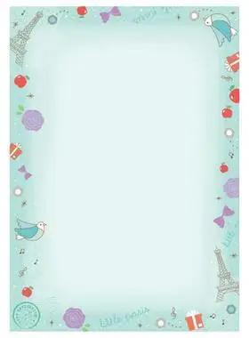 混色装a4纸彩色40张带有season信纸