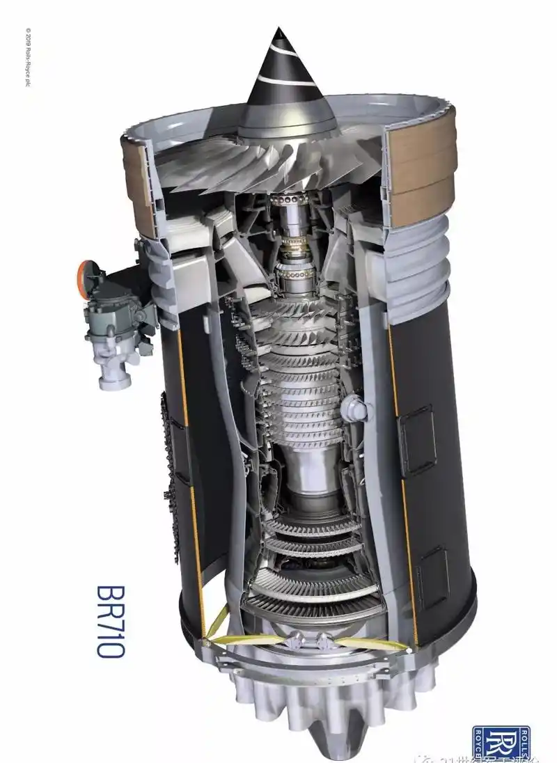 罗罗商用航空发动机剖面图一览大饱眼福