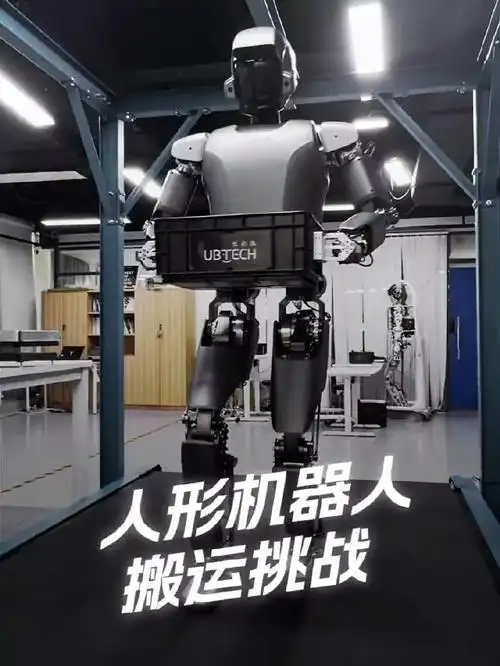 一镜到底看优必选全新一代工业人形机器人walker s1搬运16