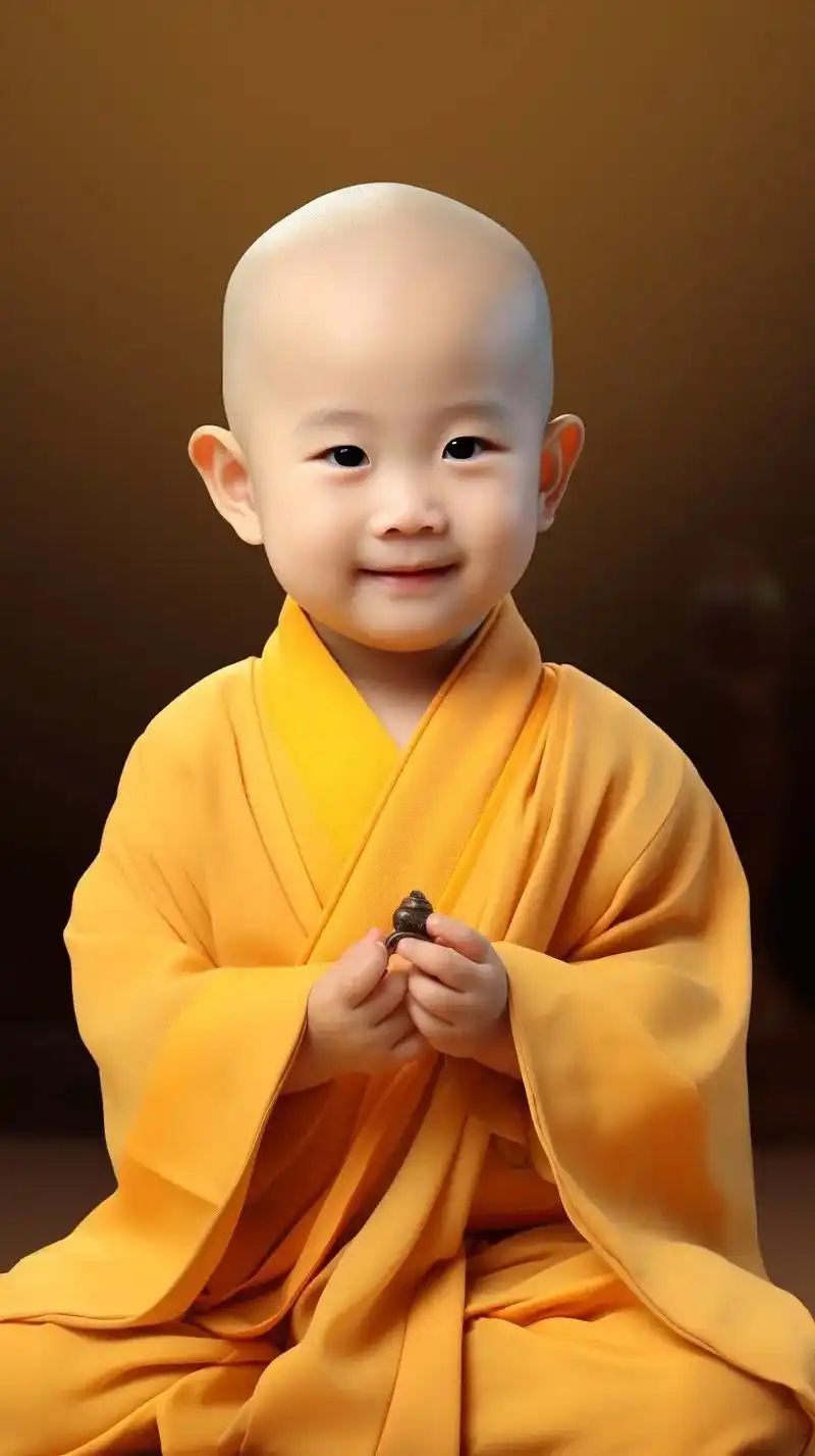 可爱的小和尚,今日一语.师傅说,当他人不关心你时,你要好好爱 - 抖音