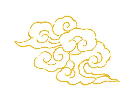 祥云png素材创意几何线条红色喜庆花卉线条图案底纹展板背景红色底纹