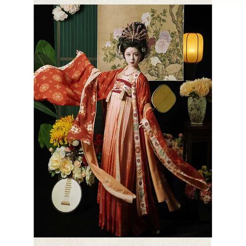 唐朝贵妃服装唐制齐胸襦裙大唐盛世汉服女款中国风古装演出服