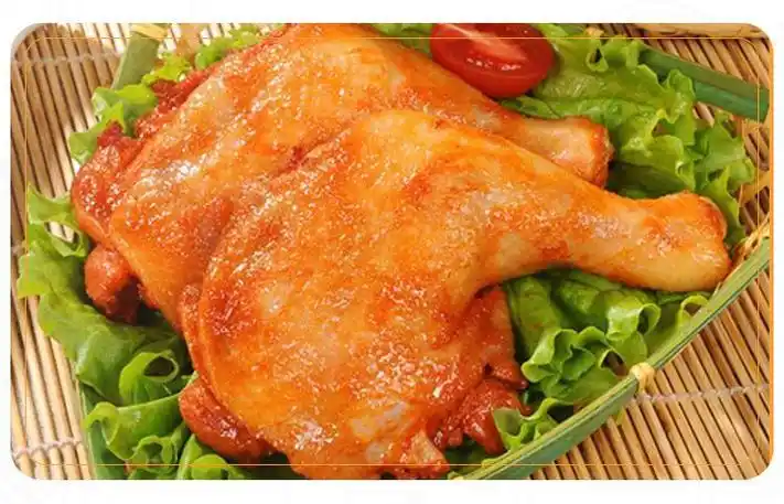 奥尔良烤全腿大鸡腿排腿油炸半成品冷冻烤鸡腿大号15个香辣翅根20个1