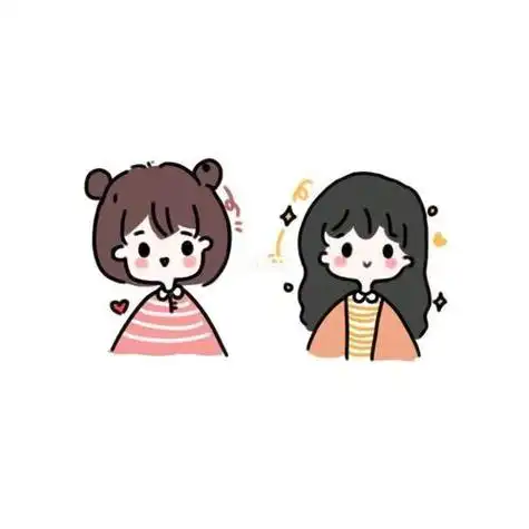 闺蜜简笔画头像简笔画头像临摹画个简笔画素材