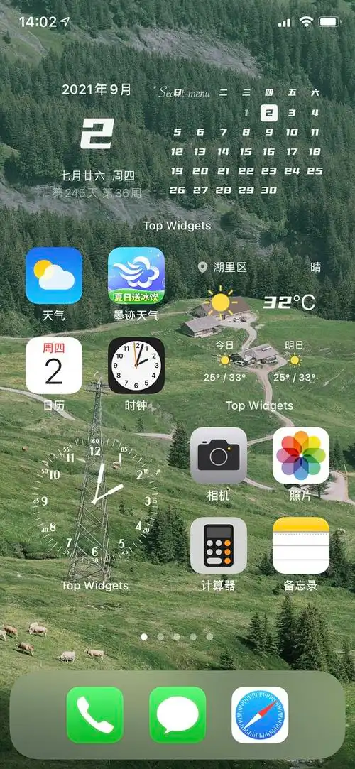 想看看苹果手机的桌面布局