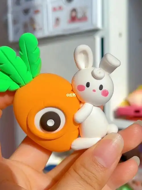 超轻粘土小兔子教程