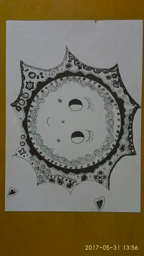 线描作品集展示《太阳》