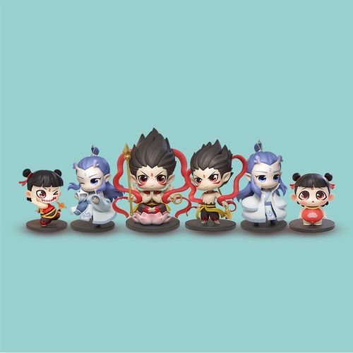 末那 哪吒之魔童降世 q版哪吒 敖丙 少年哪吒 六臂哪吒 手办模型