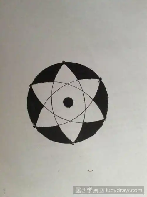 万花筒写轮眼怎么画?-露西学画画