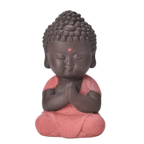 创意汽车摆件弥勒佛可爱小和尚车载佛像摆件车内车上装饰品保平安