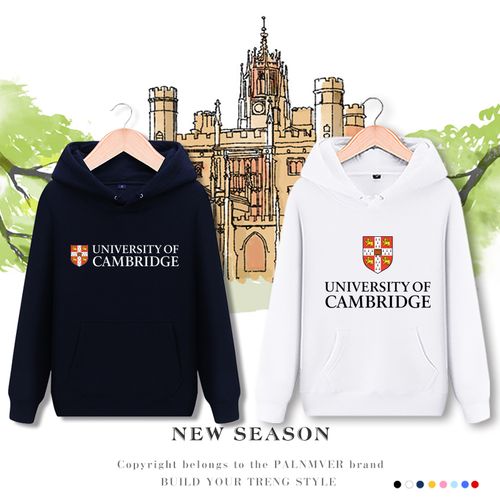 剑桥大学校服卫衣套头连帽冬季加绒university of cambridge班服