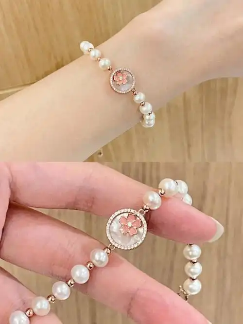 日常好看的樱花手链