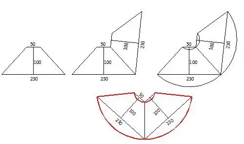 圆锥体计算展开面积