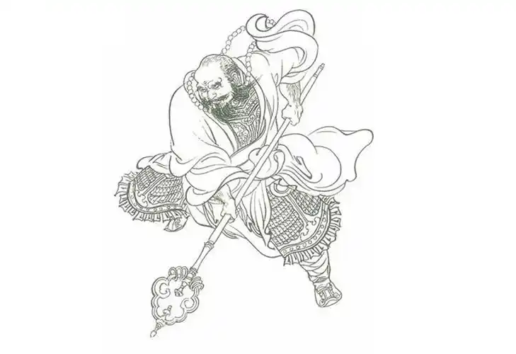 传》中的方腊国师,方天定手下四大元帅之一,手使一条50多斤浑铁禅杖