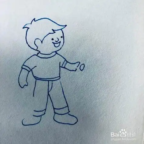 小学生的侧身简笔画