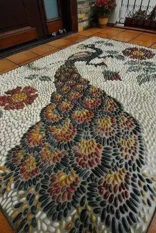 鹅卵石的艺术铺贴