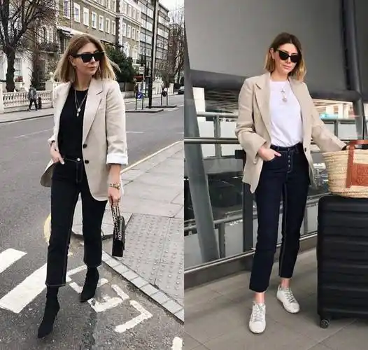 只买对的不买贵的,这件米色西装,连杨幂都在穿,清纯韩系真诱人_黑色