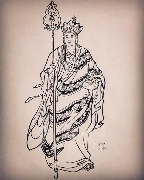 人物工笔白描手绘练习