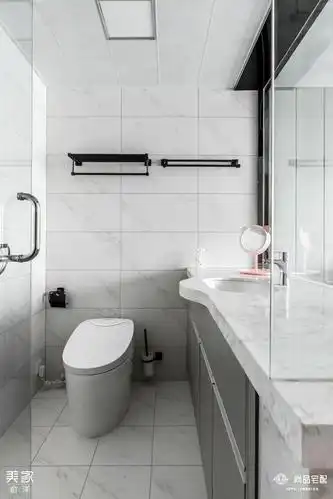 浅灰色背景墙宁静柔和,一盏金属环形吊灯,增添了几分精致感.