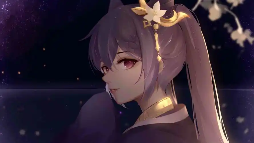 刻晴生贺插画图片壁纸