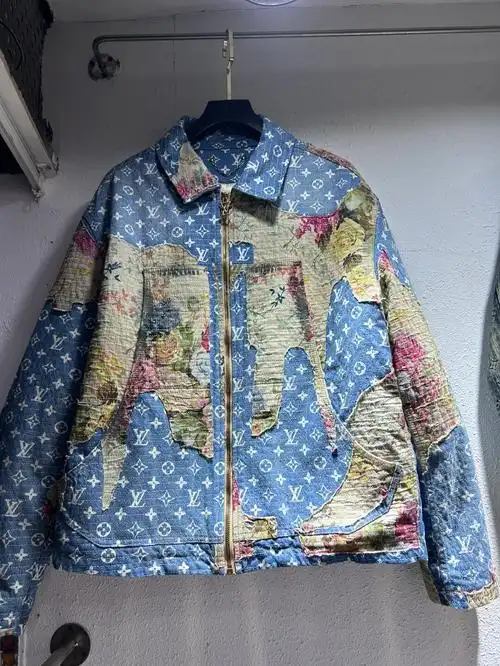 lv花卉外套细节