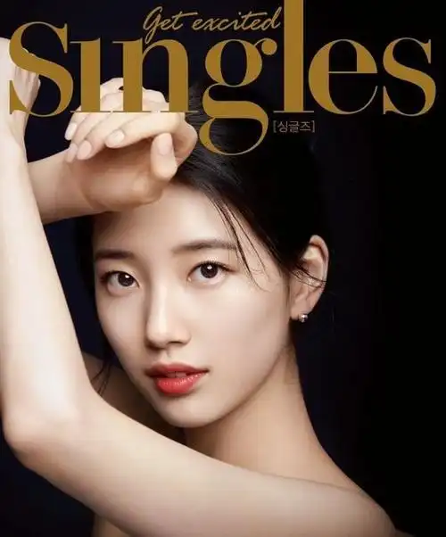 韩国女艺人秀智最新《singles》杂志封面写真