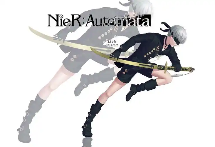 9s尼尔机械纪元|插画|游戏原画|ltch - 原创作品 - 站酷 (zcool)